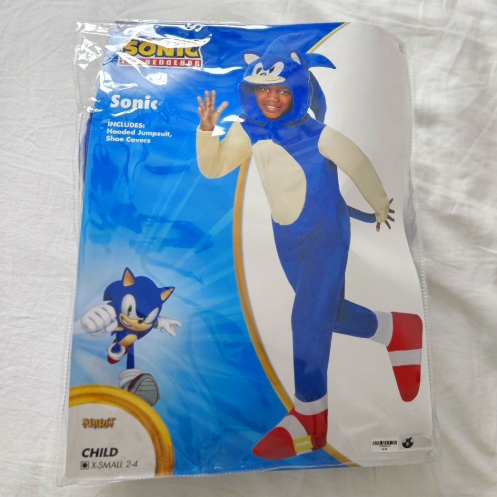 Boys Sonic Costume Size 2-4